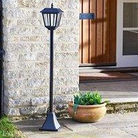 Marco Paul 1.3m Black Steel Solar Powered Victorian Style Lamp Post