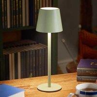 Marco Paul 33cm Sage Metal Rechargeable Table Lamp in Green