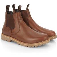 CATESBY ENGLAND Men's Klifton Premium Leather Chelsea Boots in Brown | Size: 9