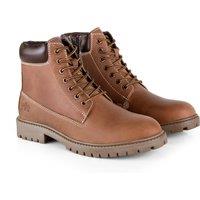 CATESBY ENGLAND Men's Bracken Premium Leather Lace Up Boots in Light Brown | Size: 7