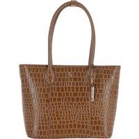 'Dolce Vita' Croc Print Real Leather Shopper Bag