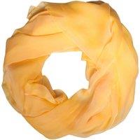Dolce & Gabbana Women's Silk Wrap Shawl Scarf with Logo Details - Yellow Scarves