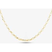 T.H.Baker Women's 9ct Yellow Gold 16 Inch Oval Belcher Chain HOB100-16 | Size: 16 inches