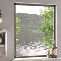 Berkfield Home Insect Screen for Windows Brown 80x100 cm