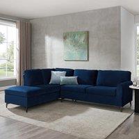 Home Detail Alyssum Left-Hand Corner Sofa in Navy | Size: 4 Person