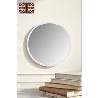 Round Wall Mirror White 80cm