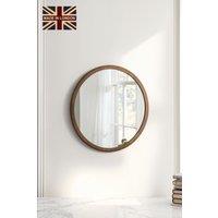 Round Wall Mirror Bronze 60cm