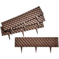 Marco Paul 2.4M Rattan Style Garden Edging in Brown