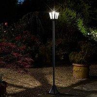 Marco Paul 1.7m Black Steel Solar Powered Victorian Lamp Post