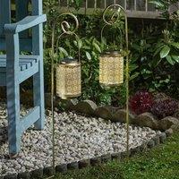 Marco Paul 2pck Solar Lantern Stake Lights in Gold