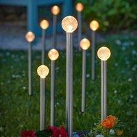 Marco Paul 10pck Solar Glowball Stake Lights in White