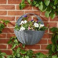 Marco Paul Hanging Flower Basket - Slate Grey