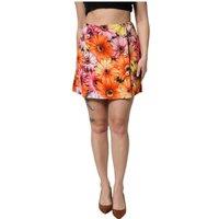 Dolce & Gabbana Women's Multicolor Floral High Waist Mini Skirt | Size: 8