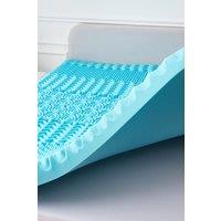Ezysleep 10cm Cooling 7 Zone Memory Foam Mattress Topper in Blue | Size: King
