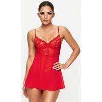 Ann Summers Women's Iris Babydoll Set in Red | Size: Small