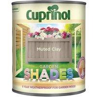 Cuprinol Garden Shades Muted Clay 1 Litre in Brown