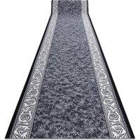 RugsX Anti-Slip Romantic Runner in Grey | Size: 110 cm x 130 cm