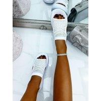 Sparkly Stretch Sock Sandals