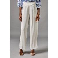 Coast Women's Side Panel Straight Leg Trouser in Ivory | Size: 14
