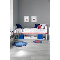 Time4sleep Vancouver Cabin Pink Wooden Storage Bed in Blue | Size: Single