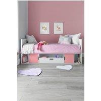 Time4sleep Vancouver Cabin Pink Wooden Storage Bed | Size: Single