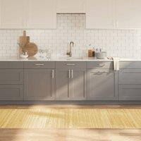 Rug Rectangular Light Nature 80x300 cm Bamboo
