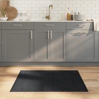Berkfield Home Rug Rectangular Grey80x100 cm Bamboo in Grey | Size: Medium