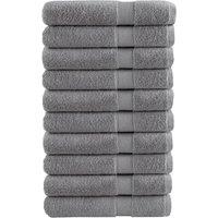 Premium Towels SOLUND 10pcs Grey 100x200cm 600gsm