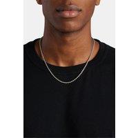 Cernucci Men's 3mm Rope Chain in Metallic Silver | Size: 16 inches