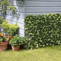Marco Paul 1.9m Artificial Flower Wall Trellis - Maple Leaf in Bottle Green