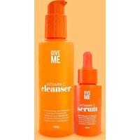 Give Me Cosmetics Face Cleanser & Serum - Vitamin C Illuminating Skin Duo in Orange | Size: 150g