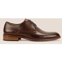 Oswin Hyde Men's Edison Oxford Leather Shoes in Brown | Size: 9