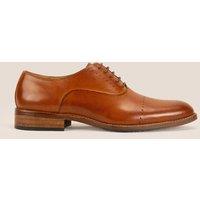 Oswin Hyde Men's Edward Oxford Leather Shoes in Tan | Size: 7