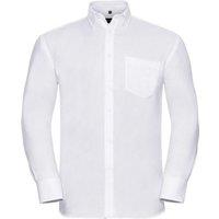 Russell Collection Men's Ultimate Non-Iron Long-Sleeved Formal Shirt in White | Size: 15.5 in