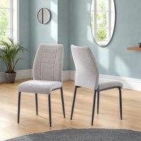 Seconique Chilton Dining Chair (x4) in Light Grey