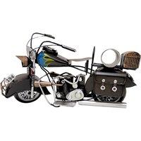 netfurniture Large Vintage Motorcycle Model Assembled Display 32 cm in Grey