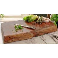 Downton Interiors Professional Chef Live Edge Acacia Wood Chopping Board - Extra Large in Brown | Size: XL
