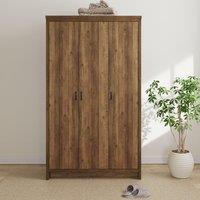 GFW Boston 3 Door Wardrobe in Light Oak