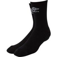 Umbro Men's Pro Tech Logo Socks in Black | Size: 7-12