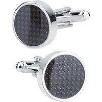Charles William Men's Shades of Black with Glitter Sparkle Dots Cufflinks for Shirt