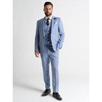 V2 Classic Men's Oxford - Sky Blue With Blue Checks in Mid Blue | Size: 36R