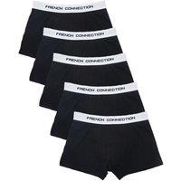 French Connection Men's 5 Pack Cotton Stretch Boxers in White | Size: XL