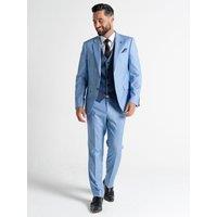 V2 Classic Men's Charlie - Sky Blue Jacket With Blue Waistcoat in Light Blue | Size: 42R