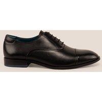 Oswin Hyde Men's Jarvis Leather Oxford Lace Up in Black | Size: 7