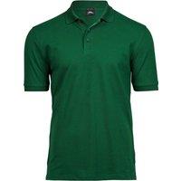 TEE JAYS Men's Luxury Stretch Short Sleeve Polo Shirt in Green | Size: 2XL