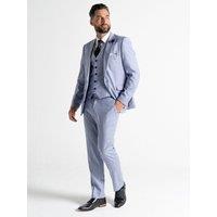 V2 Classic Men's Oxford - Baby Blue With Brown Checks in Light Blue | Size: 44R