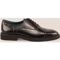 Oswin Hyde Men's Flint Leather Oxford Lace Up in Black | Size: 9