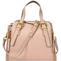 House of Leather Women's Womens Real Leather Handbag Small Size Top-Handle Style Juniper Black in Pink