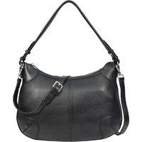 Womens Real Leather Shoulder Bag Classic Cross Body Design Josephine Taupe