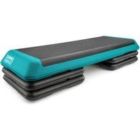 Core Balance Exercise Aerobic Step 3 Level Height Adjustable Fitness Stepper in Teal